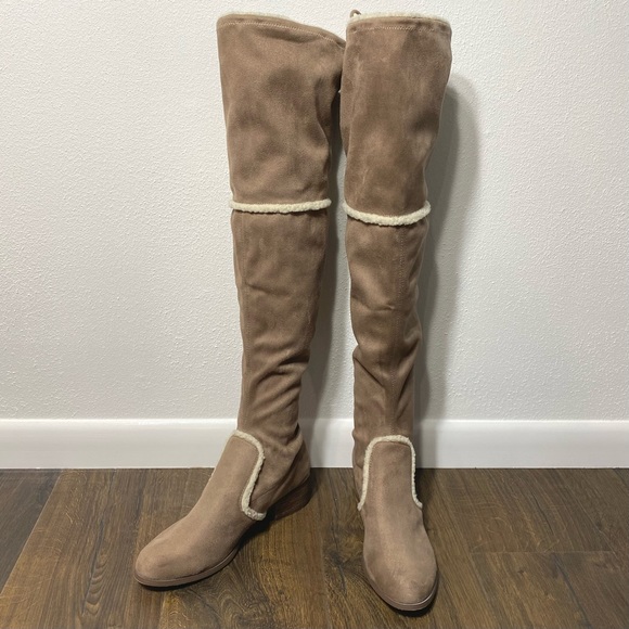 charles david thigh high boots
